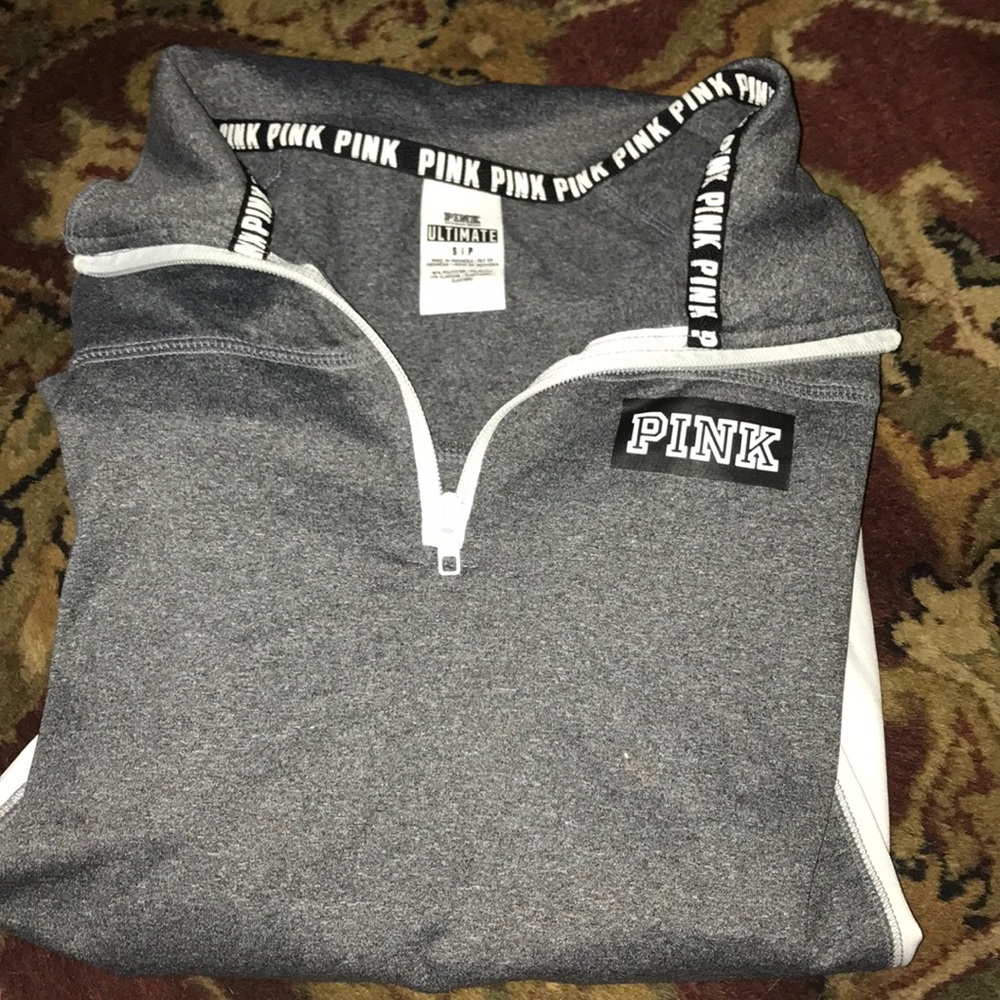 Pink Ultimate Gray 1/4 zip